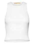 Crop Sport Tank Tops T-shirts & Tops Sleeveless White Michael Kors