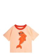 Dolphin Sp Ss Tee Tops T-shirts Short-sleeved Pink Mini Rodini