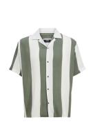 Jcojeff Aop Resort Shirt Ss Relax Ln Tops Shirts Short-sleeved Green J...