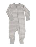 Two Way Zip - Pyjamas Classic Pyjamas Sie Jumpsuit Grey Geggamoja