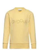 Logo Sweatshirt Tops Sweat-shirts & Hoodies Sweat-shirts Yellow Gugguu