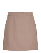 Onlelly Life Slit Skirt Tlr Kort Skjørt Brown ONLY