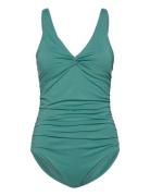 Simi Solid Swimsuit Recycled Badedrakt Badetøy Green Panos Emporio