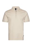 Polston 11 Tops Polos Short-sleeved Cream BOSS