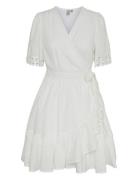 Yasnavina 2/4 Wrap Dress S. Kort Kjole White YAS