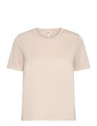 Objannie S/S T-Shirt Noos Tops T-shirts & Tops Short-sleeved Beige Obj...
