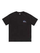 Take Us Back Logo Ss Sport T-shirts Short-sleeved Black Quiksilver