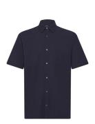 Grida Cotton Victor Shirt Ss Tops Shirts Short-sleeved Blue Mads Nørga...