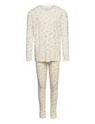 Pyjamas, Girl - Bamboo Pyjamas Sett White Minymo