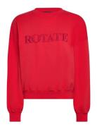 Sweat Logo Crewneck Tops Sweat-shirts & Hoodies Sweat-shirts Red ROTAT...