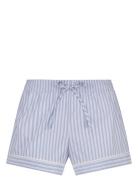 Short Cotton Stripe Shorts Blue Hunkemöller