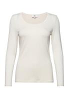 Almann T-Shirt Long Sleeve Tops T-shirts & Tops Long-sleeved White Noa...