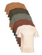 10 Pack T-Shirt Tops T-shirts Short-sleeved Multi/patterned Denim Proj...