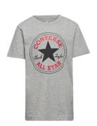 Cnvb Chuck Patch Tee Sport T-shirts Short-sleeved Grey Converse