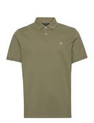 Polos Short Sleeve Tops Polos Short-sleeved Khaki Green Marc O'Polo