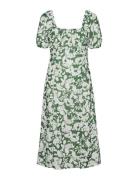 Vmfrej 2/4 Calf Dress Wvn Exp Knelang Kjole Green Vero Moda