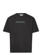 Shadow Embossed Logo T-Shirt Tops T-shirts Short-sleeved Black Calvin ...