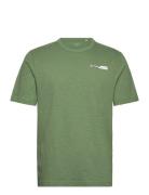 Printed T-Shirt Tops T-shirts Short-sleeved Green Tom Tailor