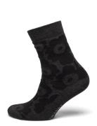 Kuusi Unikko Lingerie Socks Regular Socks Black Marimekko