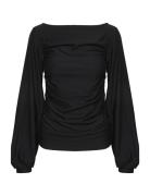 Rifagz Ls Blouse Tops Blouses Long-sleeved Black Gestuz