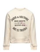 Sweatshirt Tops Sweat-shirts & Hoodies Sweat-shirts Cream Zadig & Volt...