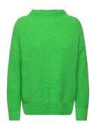 Slfselma Ls Knit Pullover Tops Knitwear Jumpers Green Selected Femme