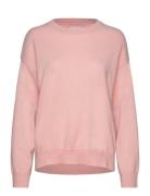 Superfine Lambswool C-Neck Tops Knitwear Jumpers Pink GANT