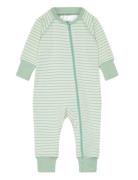 Two Way Zip - Pyjamas Classic Pyjamas Sie Jumpsuit Green Geggamoja