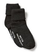 Cotton Socks - Anti-Slip Sokker Strømper Grey Melton