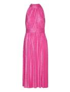 Yaslafina Halterneck Midi Dress - Show Knelang Kjole Pink YAS