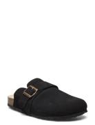Biaotto Mule Suede Shoes Summer Shoes Sandals Black Bianco