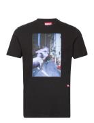 T-Diegor-L5 T-Shirt Tops T-shirts Short-sleeved Black Diesel