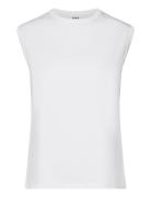 Pedro - Heavy Jersey Rd Tops T-shirts & Tops Sleeveless White Day Birg...