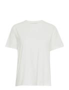 Ihpalmer Loose Ss Tops T-shirts & Tops Short-sleeved White ICHI