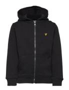 Classic Hoody Tops Sweat-shirts & Hoodies Hoodies Black Lyle & Scott J...