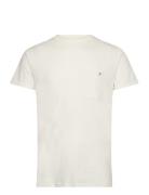 Kolding Tee S/S Tops T-shirts Short-sleeved Cream Clean Cut Copenhagen