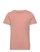 Blouse Ss - Bamboo Tops T-shirts Short-sleeved Pink Minymo
