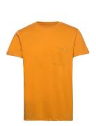 Kolding Tee S/S Tops T-shirts Short-sleeved Orange Clean Cut Copenhage...