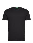 T-Shirt Tops T-shirts Short-sleeved Black United Colors Of Benetton
