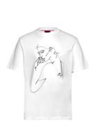 Daximiko Designers T-shirts Short-sleeved White HUGO