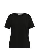 Vimo Y S/S Top /1/Ka Tops T-shirts & Tops Short-sleeved Black Vila