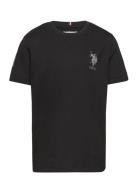Large Dhm T-Shirt Tops T-shirts Short-sleeved Black U.S. Polo Assn.