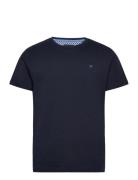 Swim Trim Logo Tee Tops T-shirts Short-sleeved Navy Hackett London