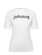 Rib Tech Tee Sport T-shirts & Tops Short-sleeved White Johaug