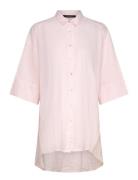 Shirt Tops Shirts Short-sleeved Pink Ilse Jacobsen