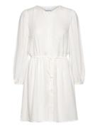 Vipricil O-Neck 7/8 Dress- Noos Kort Kjole White Vila