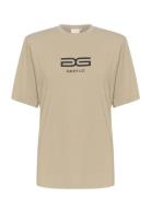 Samurillygz P Tee Tops T-shirts & Tops Short-sleeved Beige Gestuz