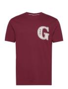 G Graphic T-Shirt Tops T-shirts Short-sleeved Red GANT