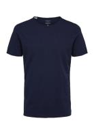 Slhmorgan Ss O-Neck Tee Noos Tops T-shirts Short-sleeved Navy Selected...