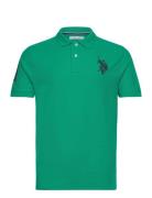 Uspa Polo Alfredo Men Tops Polos Short-sleeved Green U.S. Polo Assn.